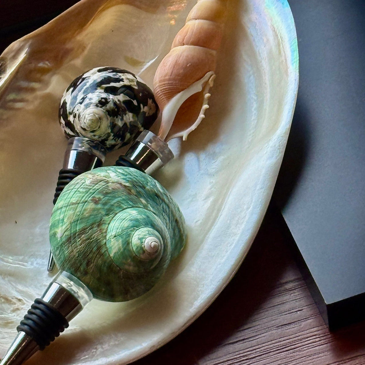Natural Seashell Wine Bottle Stopper