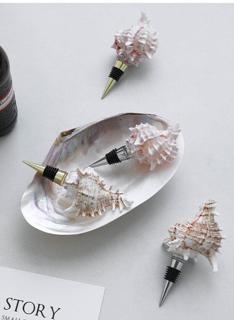 Natural Seashell Wine Bottle Stopper