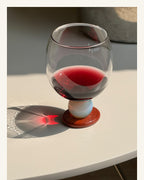 Stone Base Wine Glass