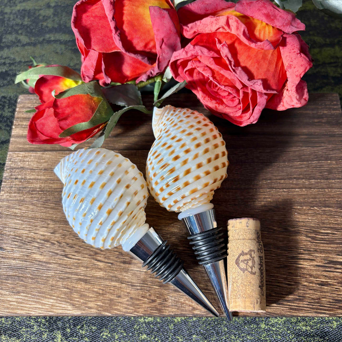 Natural Seashell Wine Bottle Stopper