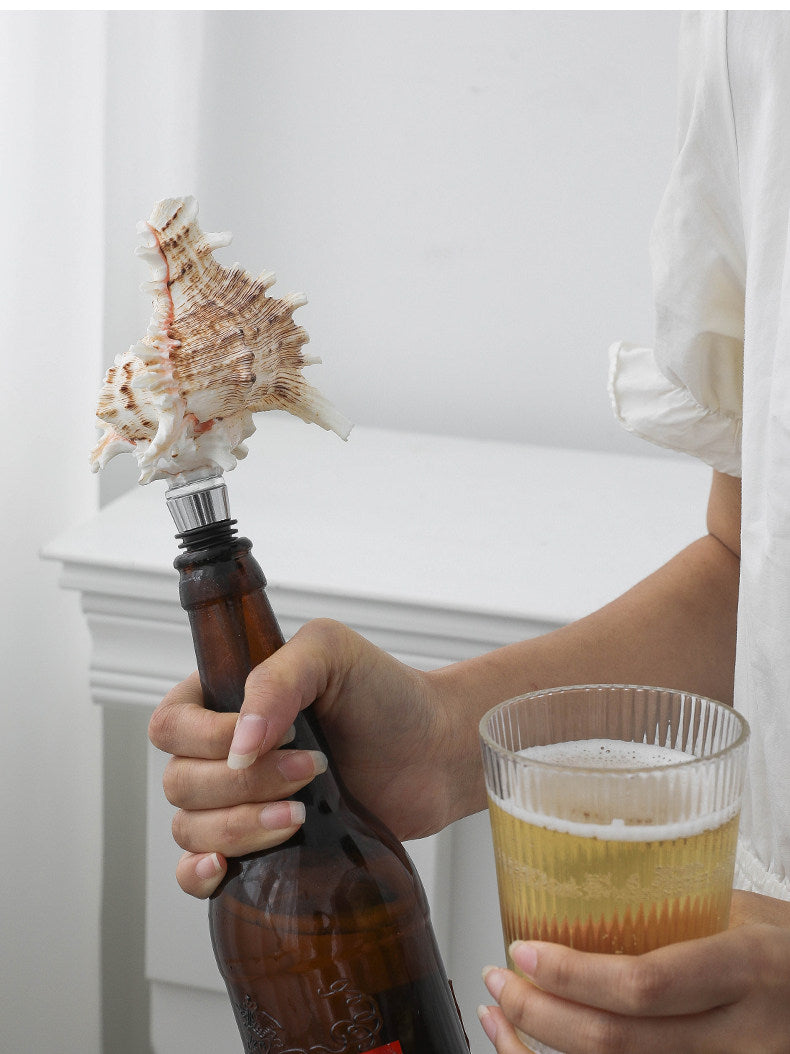 Natural Seashell Wine Bottle Stopper
