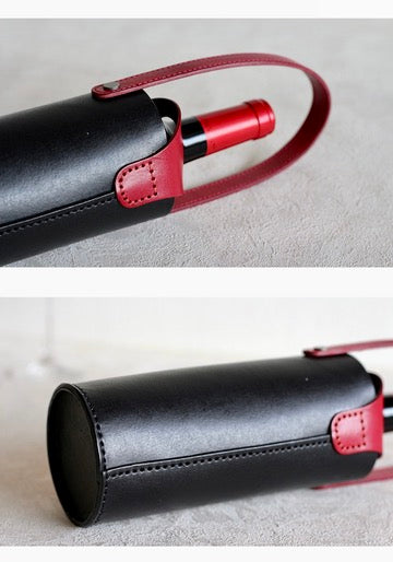 Luxe Leather Wine Carriers