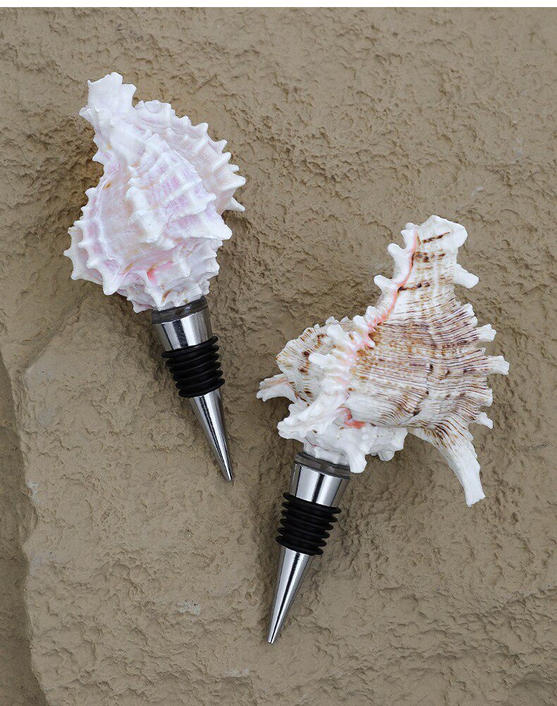 Natural Seashell Wine Bottle Stopper
