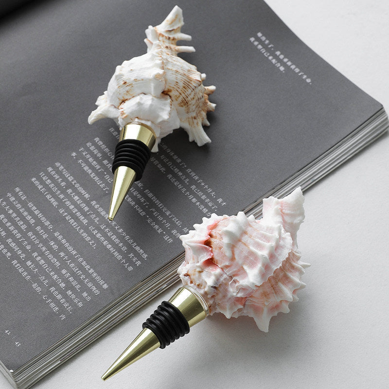 Natural Seashell Wine Bottle Stopper