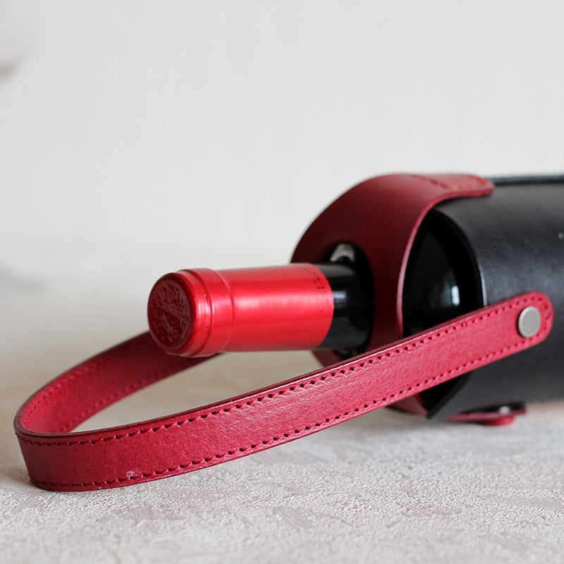 Luxe Leather Wine Carriers