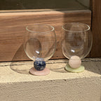 Stone Base Wine Glass