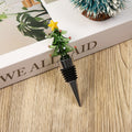 Christmas Wine Bottle Stopper with Glass Topper