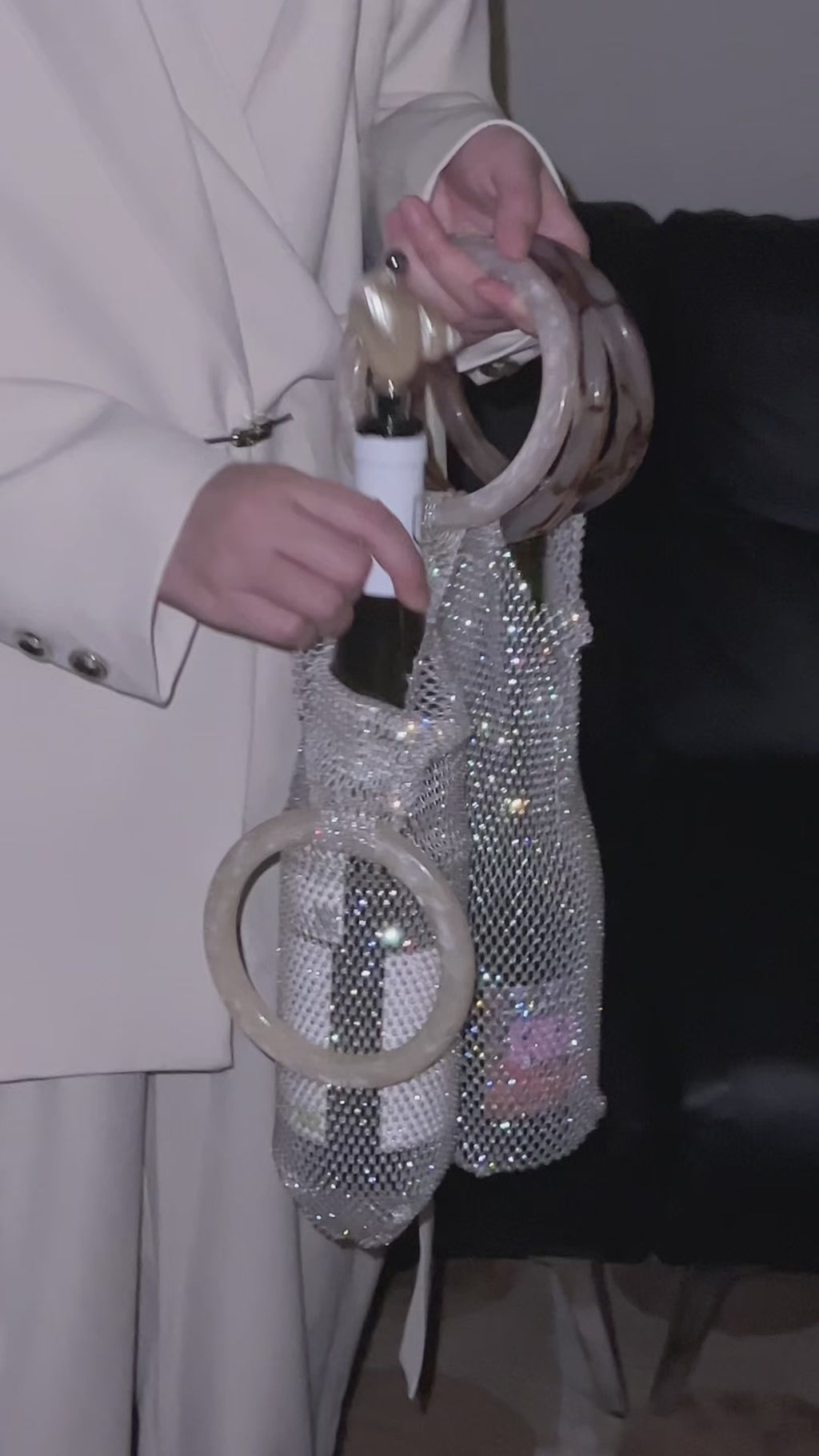 Luxe Crystal Wine Carrier