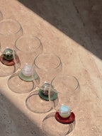 Stone Base Wine Glass