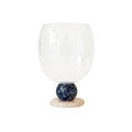 Stone Base Wine Glass