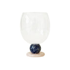 Stone Base Wine Glass