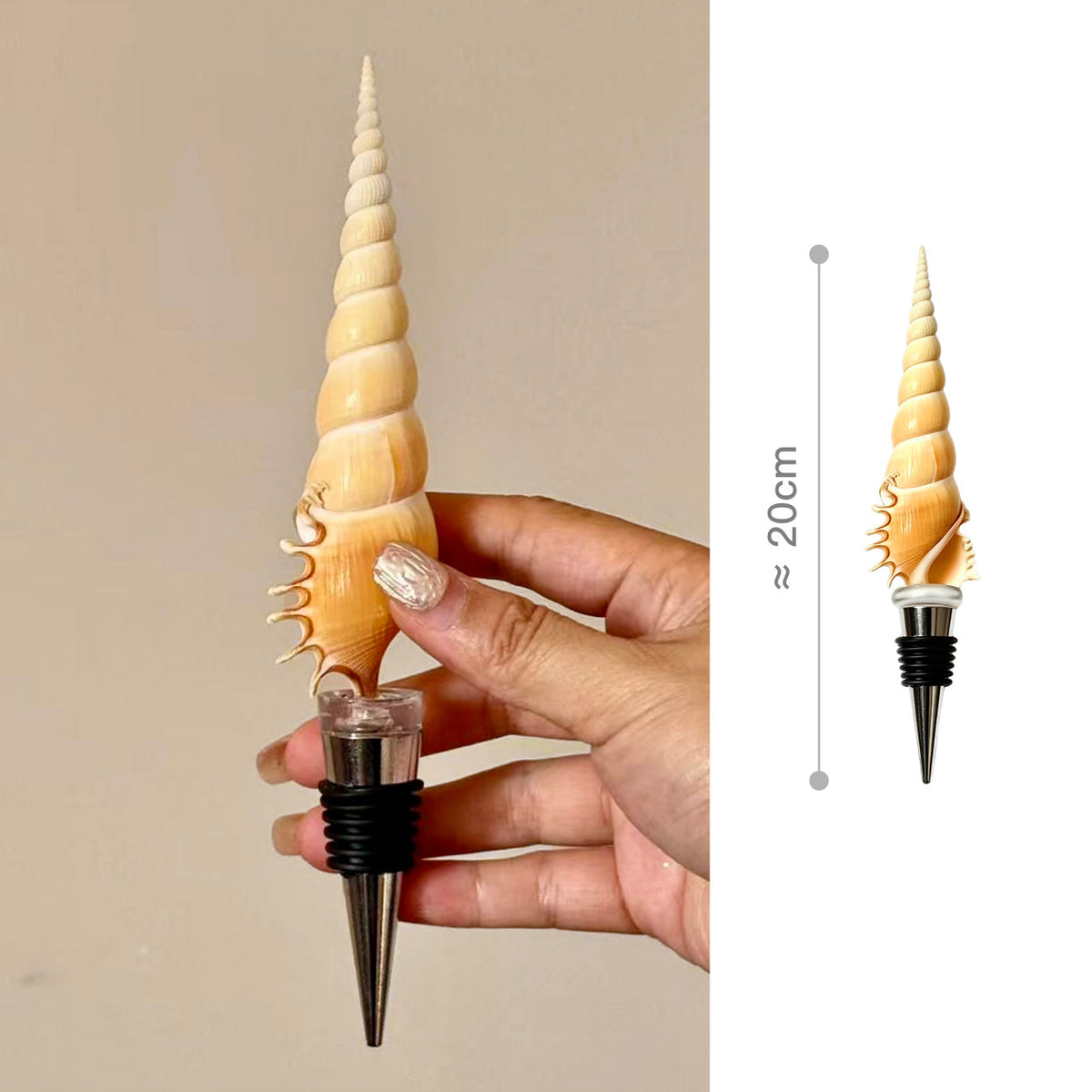 Natural Seashell Wine Bottle Stopper