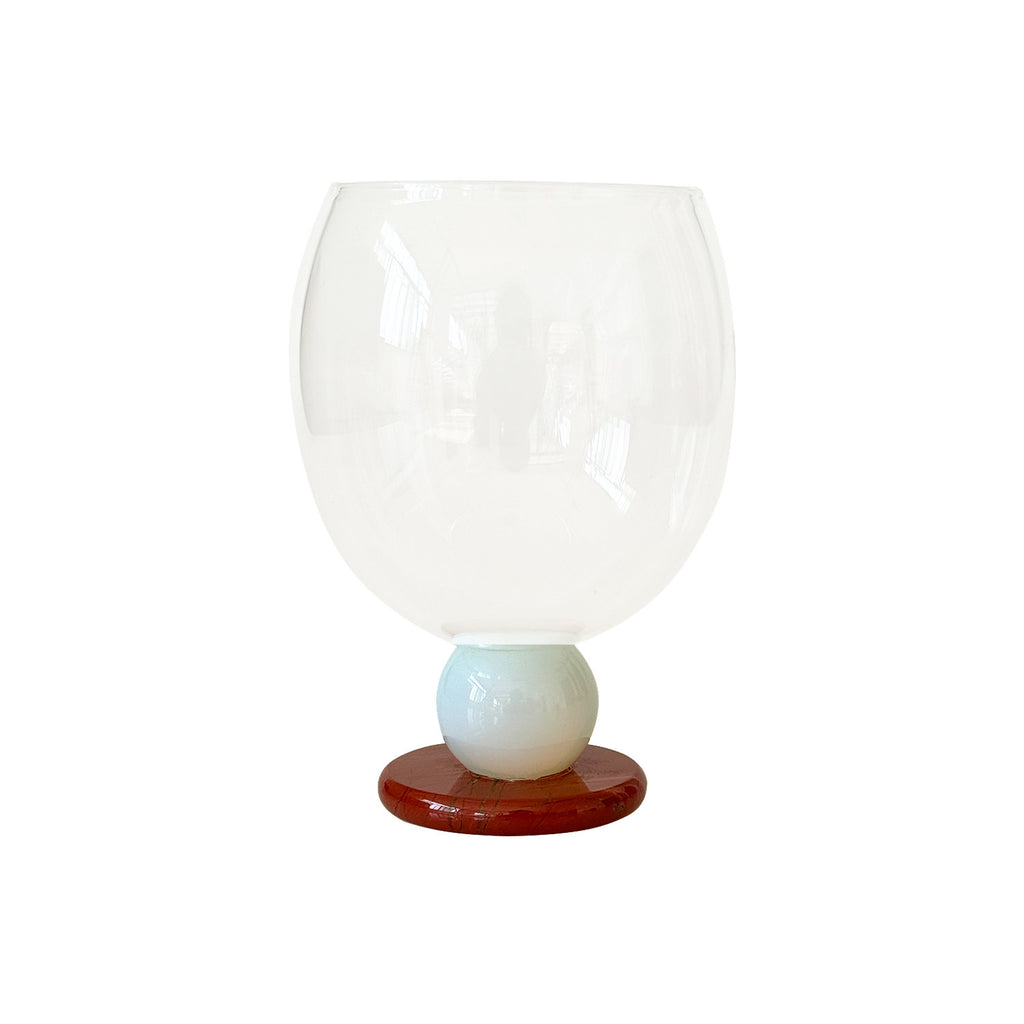 Stone Base Wine Glass