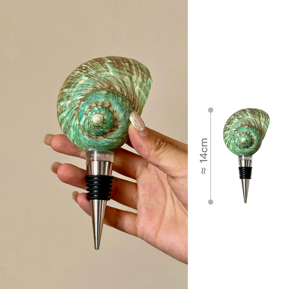 Natural Seashell Wine Bottle Stopper