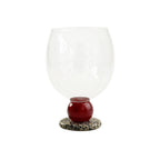 Stone Base Wine Glass
