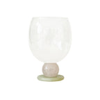 Stone Base Wine Glass