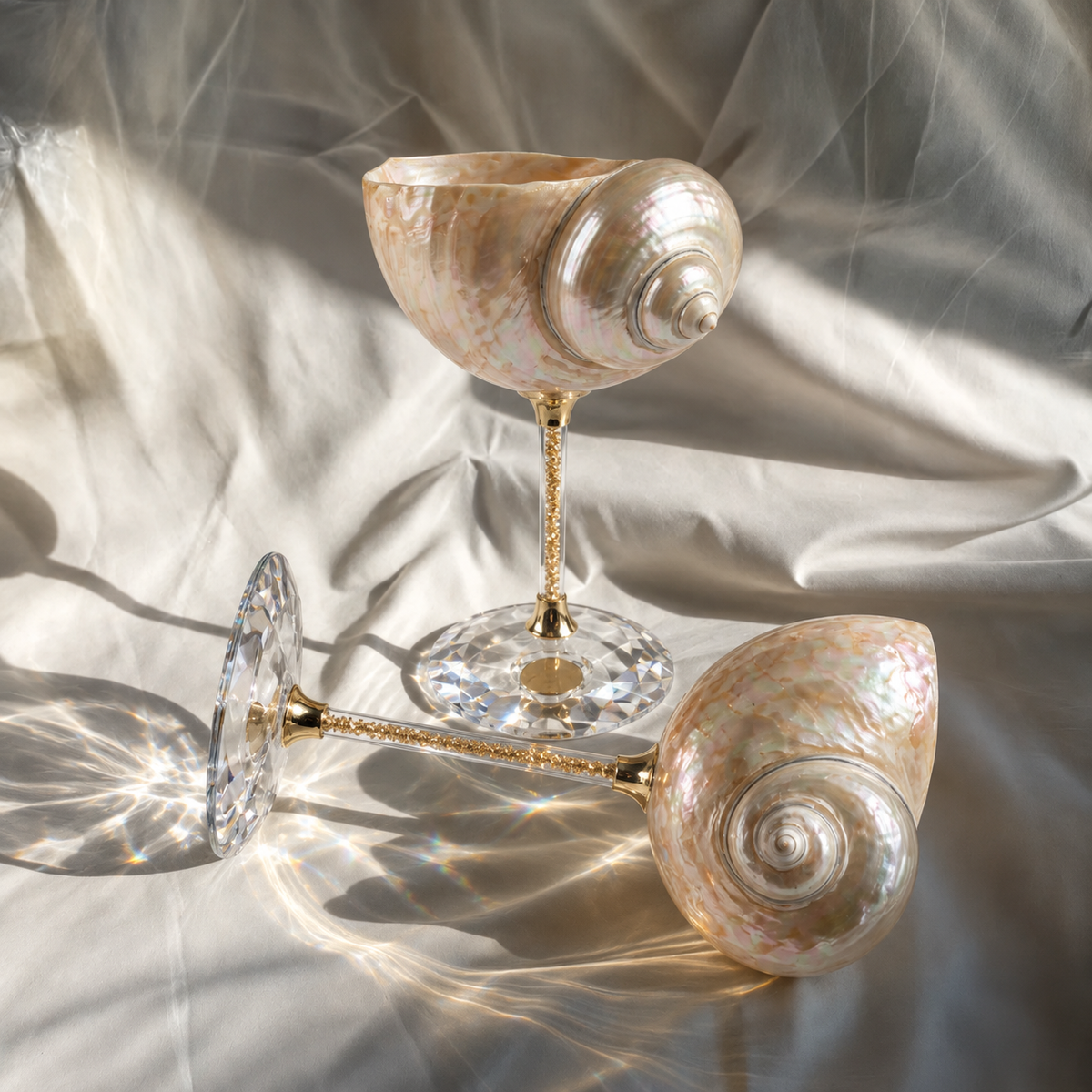Magnificent Conch Shell Wine Glass